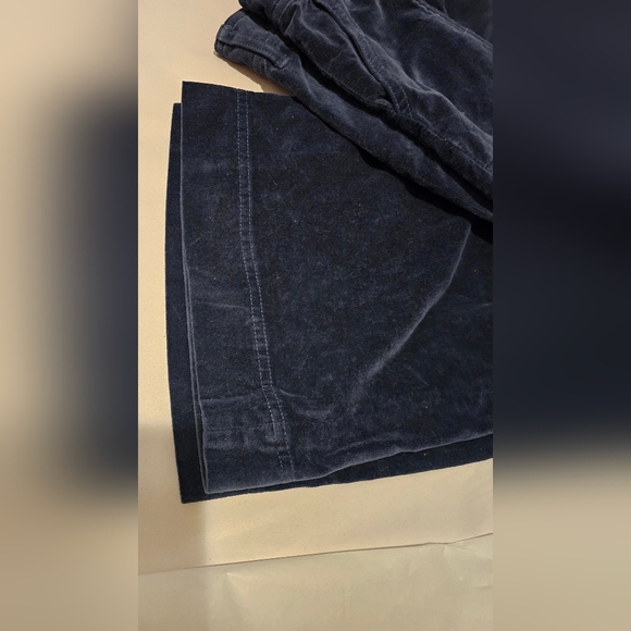 Frye Velvet Pants NWOT Navy Blue 27 Wide Leg Nadia Ankle Pocket Trousers - Picture 5 of 9